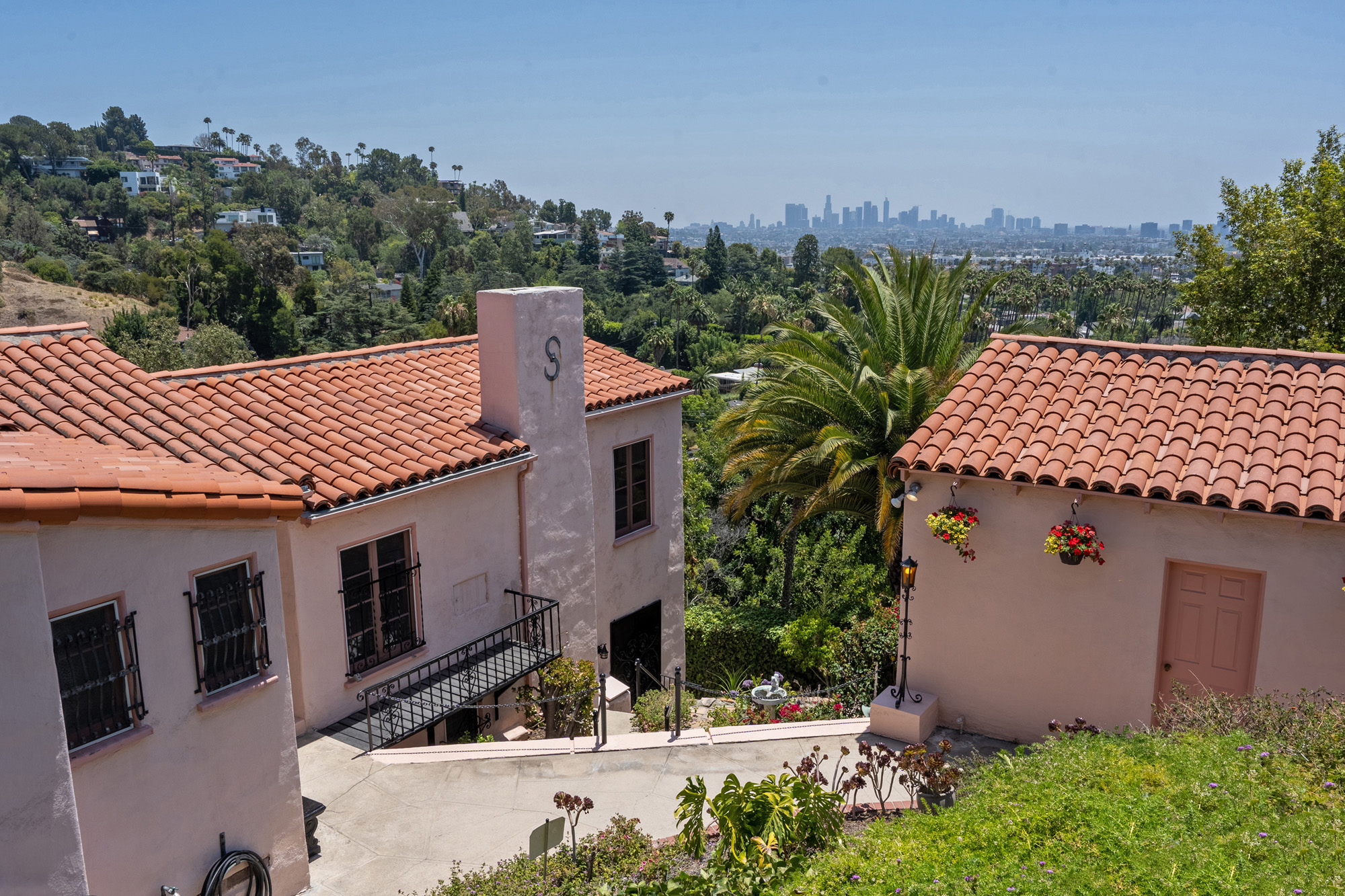 2350 Hollyridge Dr 1936 character Spanish with Downtown and city lights
